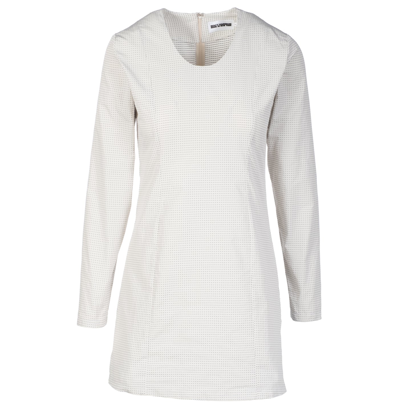 Everyday Dress in White Dot