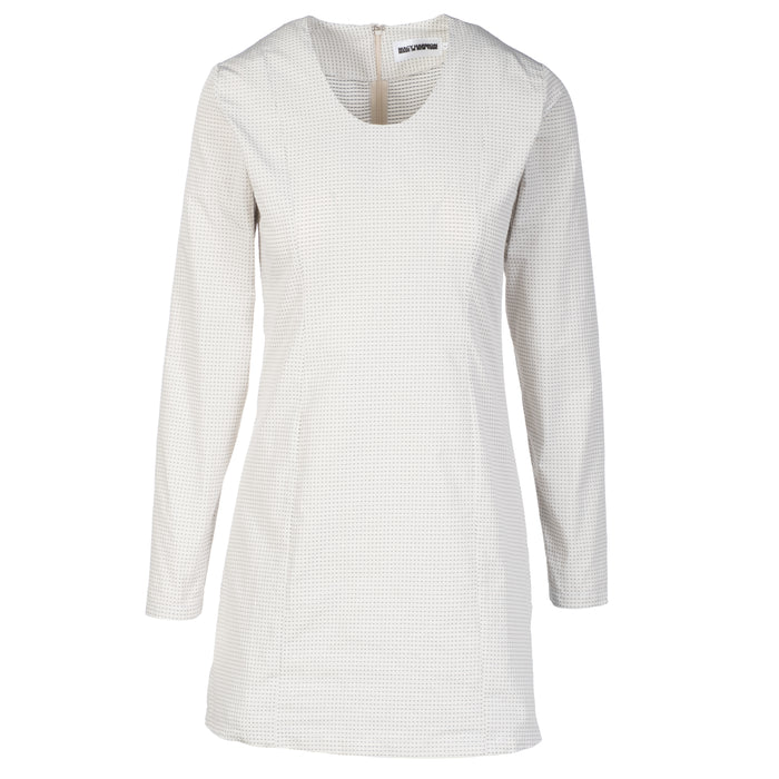 Everyday Dress in White Dot