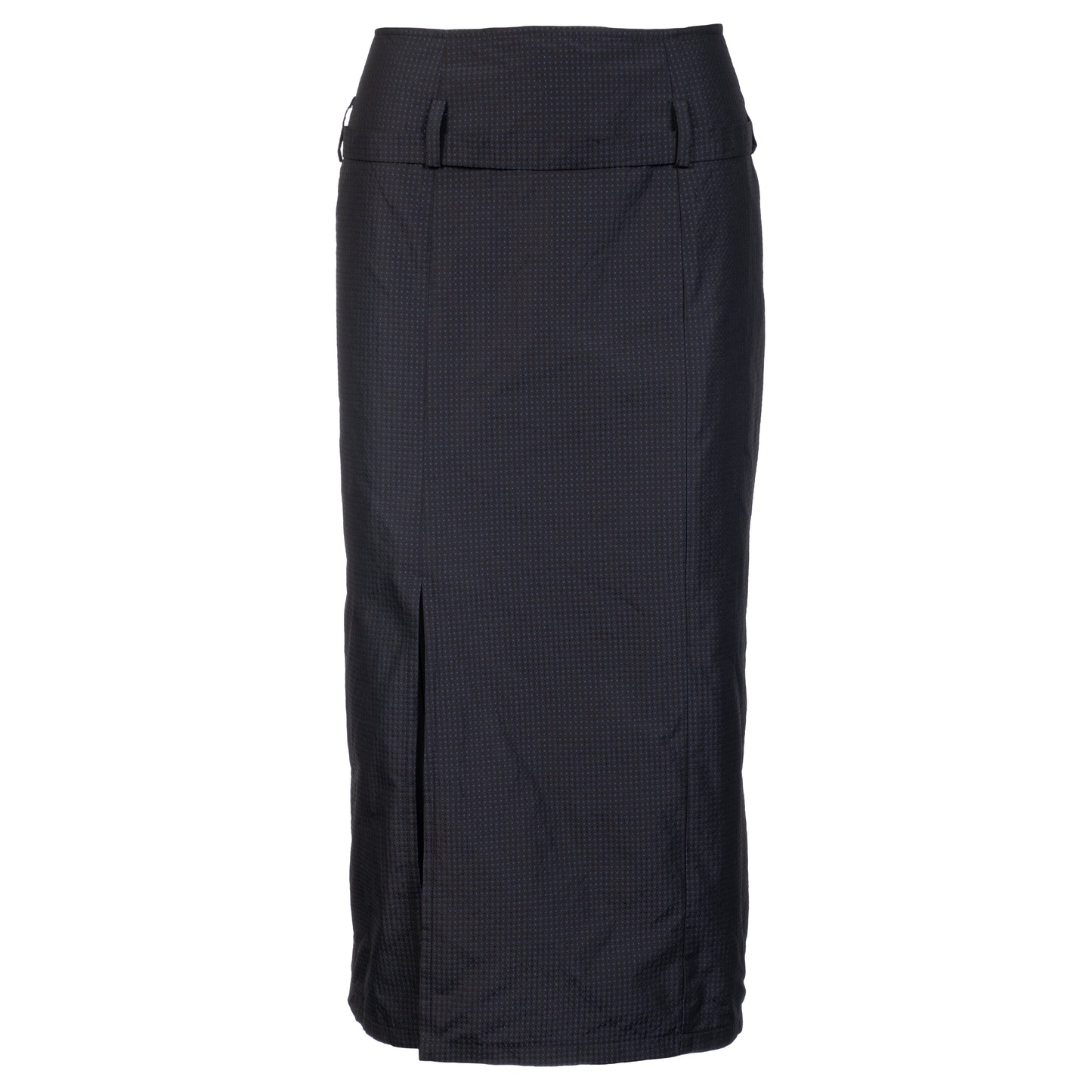 Belted Skirt in Black Dot