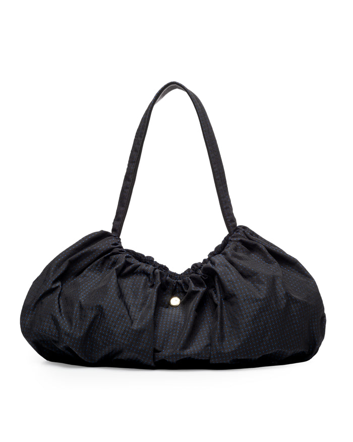 Puff Purse in Black Dot
