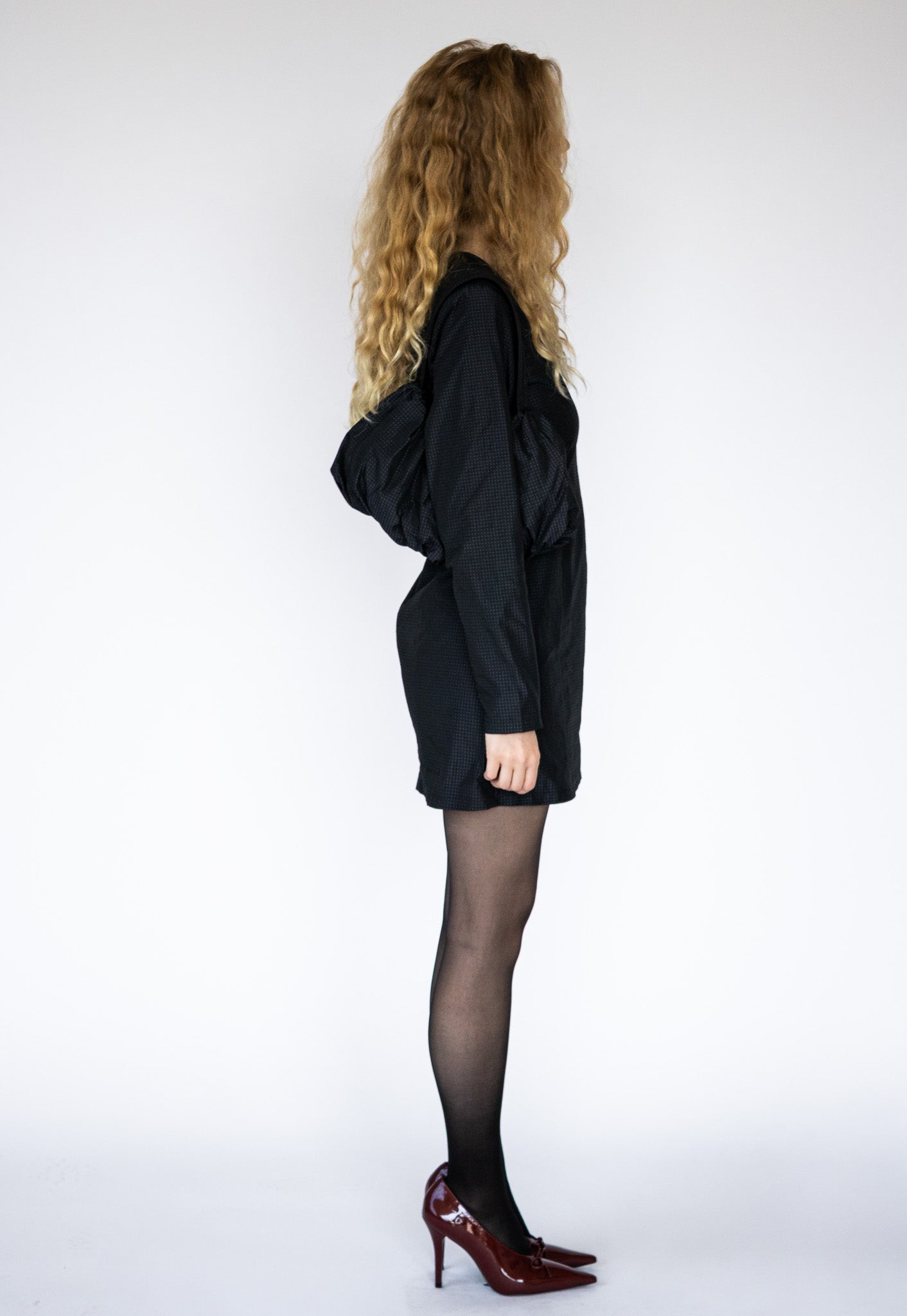 Everyday Dress in Black Dot